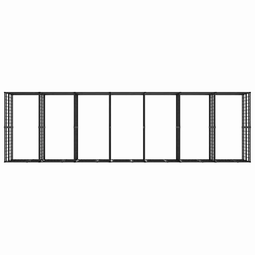 Dog Kennel Outdoor Steel Cage 12.9 m² Exercise Pen Run Lockable Door