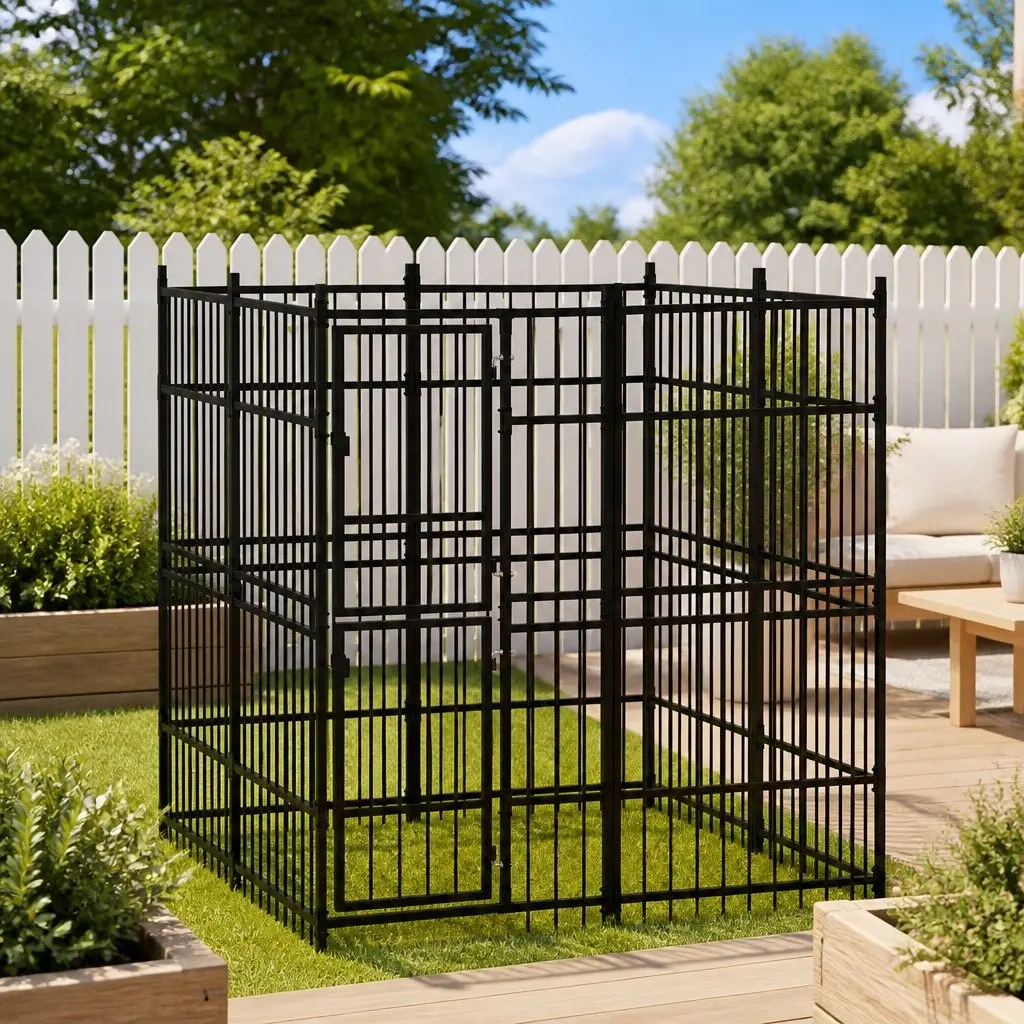 Outdoor Dog Kennel for Exercise and Training 3.69m²