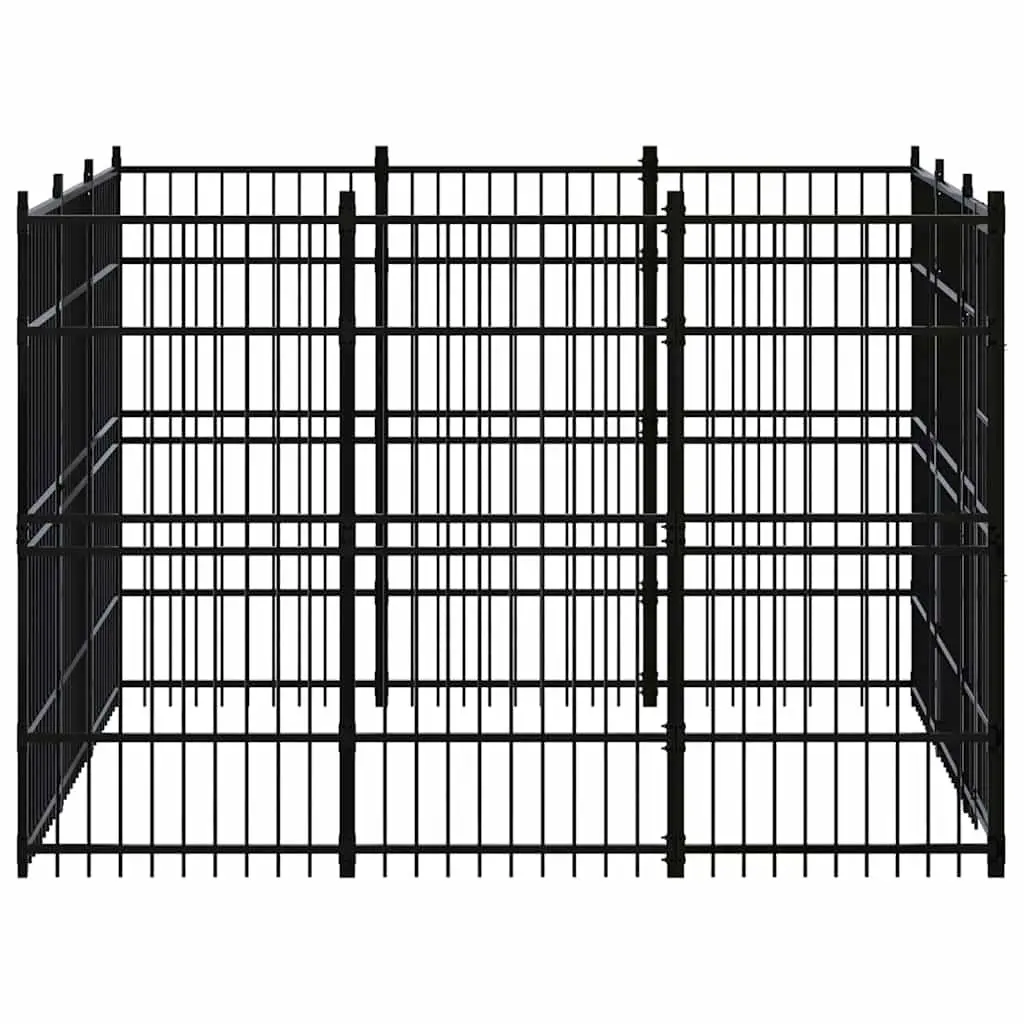 Dog Kennel Steel Outdoor Run Exercise Pen Play Enclosure Large Yard Pet Cage