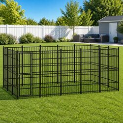 Practical Outdoor Kennel for Safe Dog Play and Training