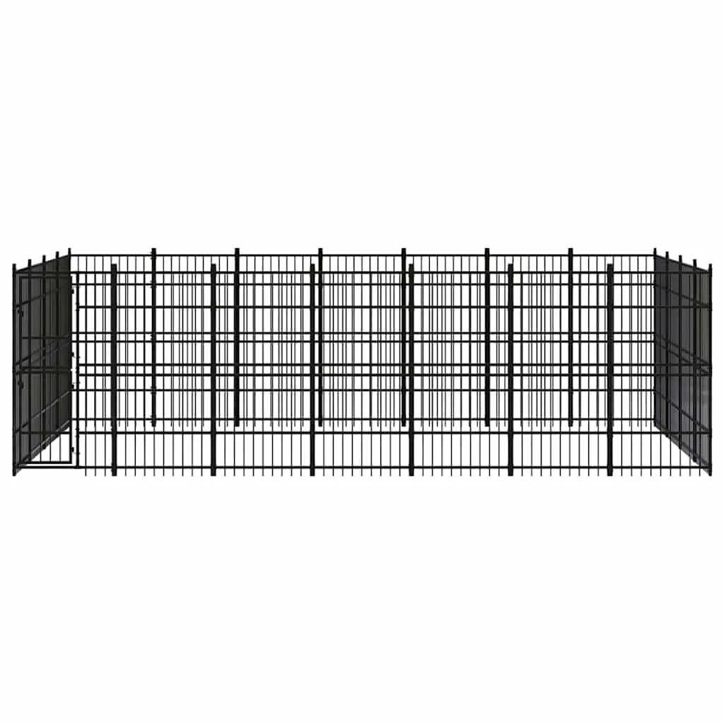 Dog Kennel Outdoor Steel Run Exercise Pen Large Play Enclosure Lockable Door