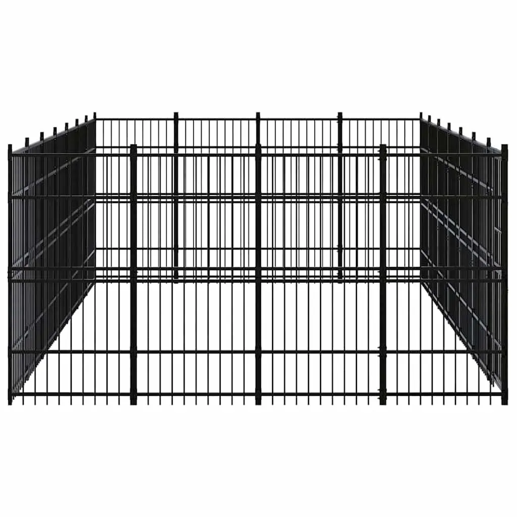 Dog Kennel Outdoor Steel Run Exercise Pen Large Play Enclosure Lockable Door