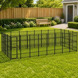 Practical Outdoor Dog Kennel for Safe Exercise and Play