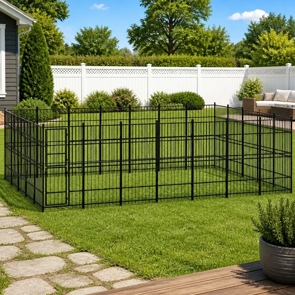 Outdoor Dog Kennel for Exercise and Safety
