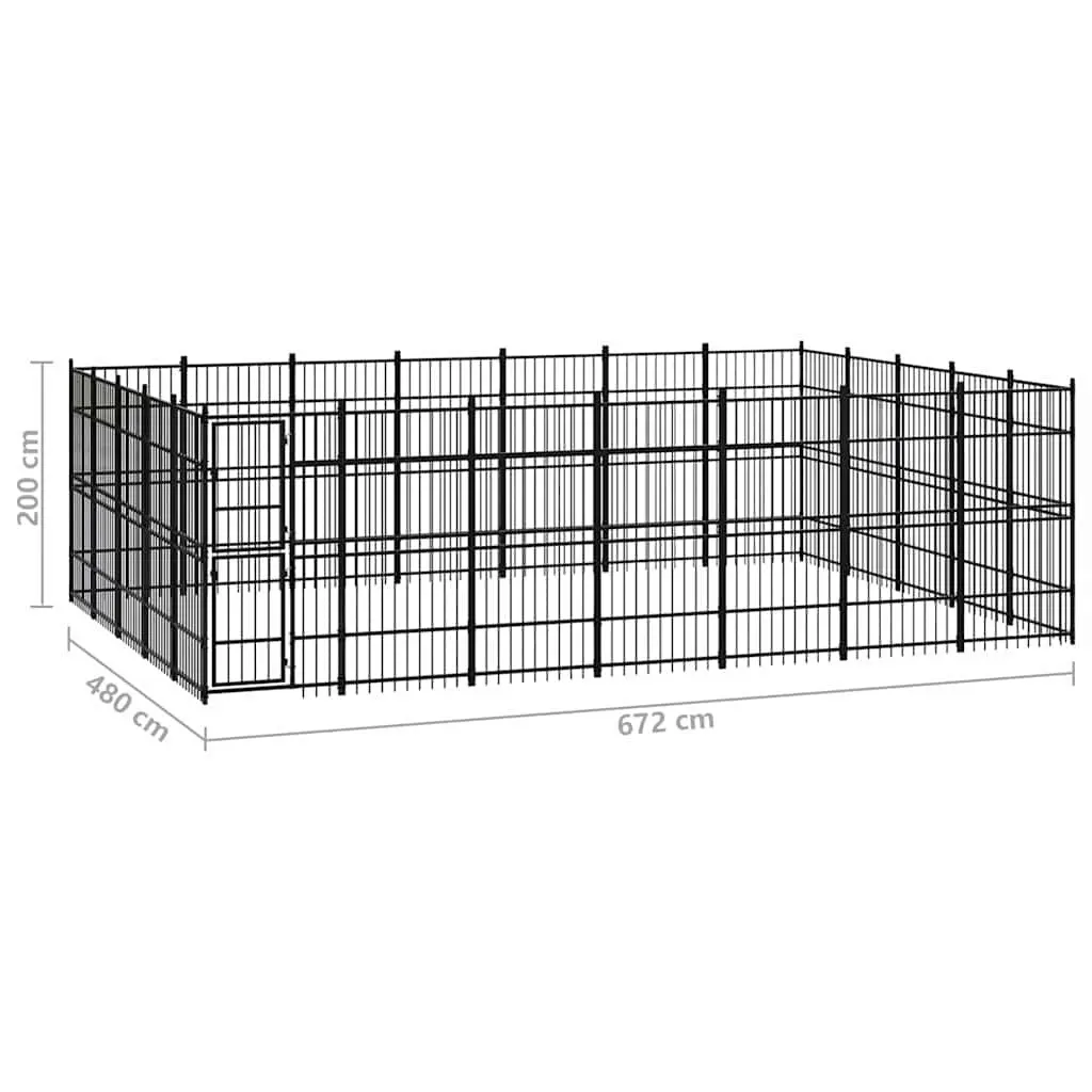Outdoor Dog Kennel for Exercise and Safety