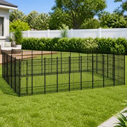 Perfect Fit for Your Dogs: Outdoor Steel Kennel