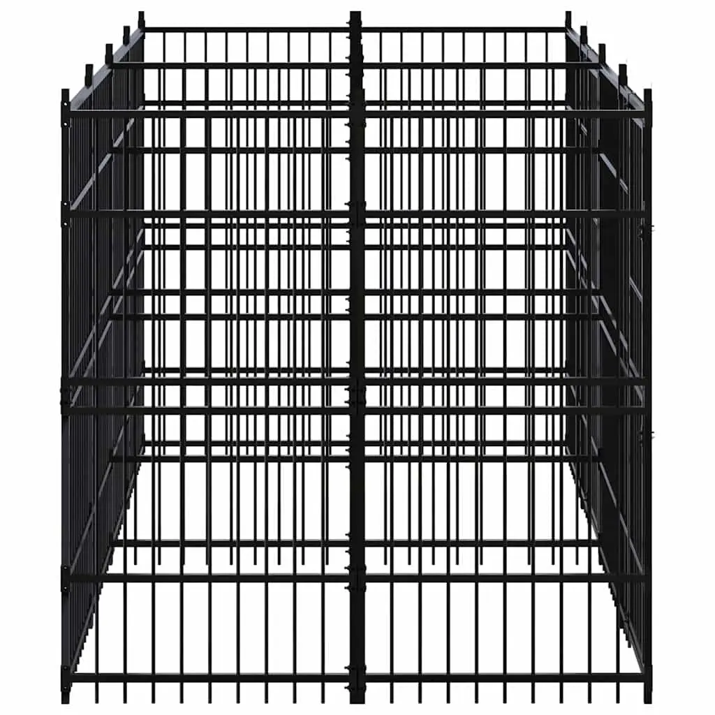 Dog Kennel Outdoor Run Exercise Pen Steel Enclosure Play Yard Safety Barrier