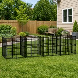 Practical Outdoor Dog Kennel for Safe Exercise and Play