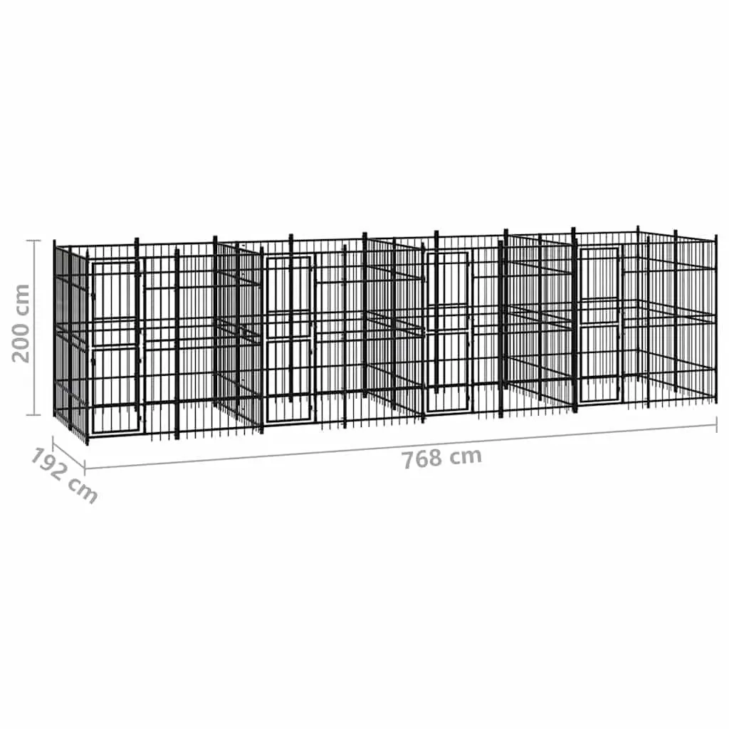 Outdoor Dog Kennel for Safe Exercise and Play