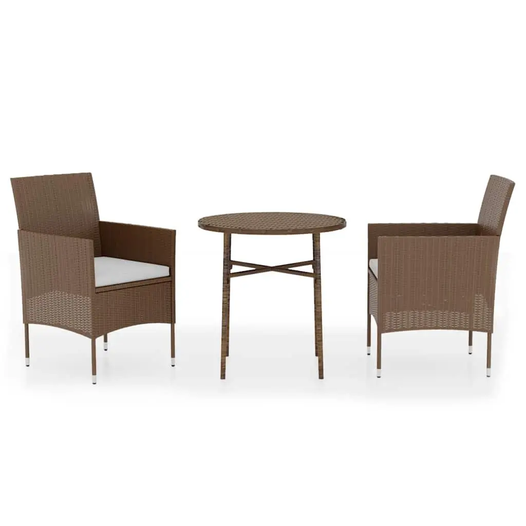 3 Piece Outdoor Dining Set for Garden Use