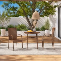 Practical 3 Piece Outdoor Dining Set for Everyday Use