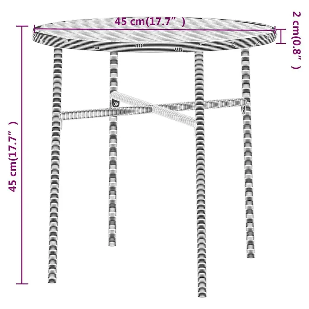 3 Piece Outdoor Dining Set Garden Patio Furniture Poly Rattan Black Stackable