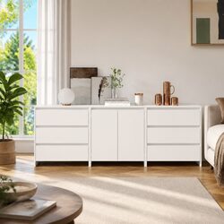 3 Piece Modular Sideboard Cabinet for Practical Home Use