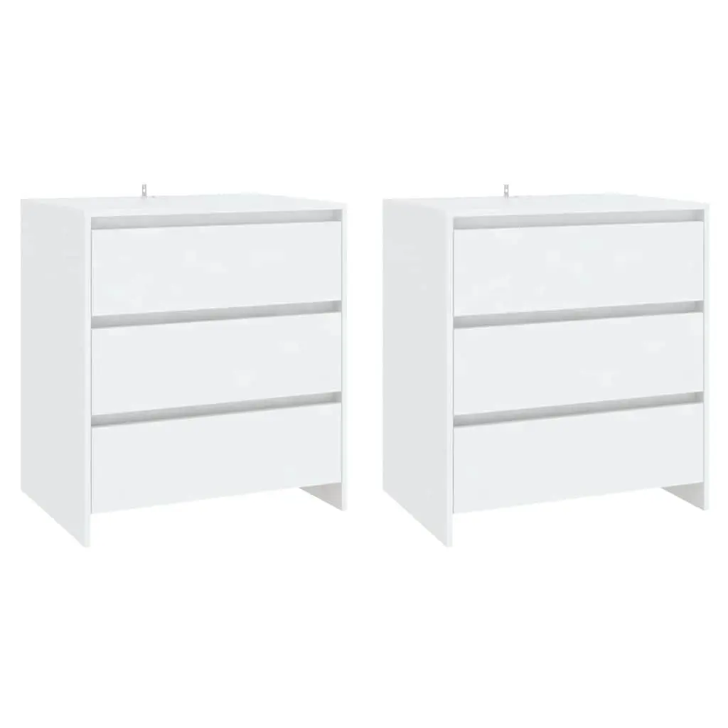 3 Piece Sideboard Engineered Wood White Storage Cabinet Buffet Decorative Display Unit