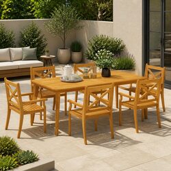 Versatile 6-Piece Set of Outdoor Dining Chairs for Any Space