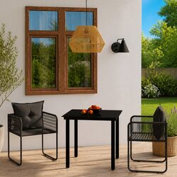 Practical 3 Piece Garden Dining Set for Your Patio
