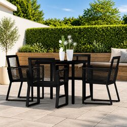 Functional Black Garden Dining Set for Your Patio
