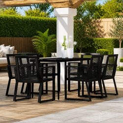 Versatile 7-Piece Outdoor Dining Set for Any Patio
