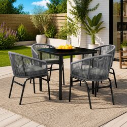Practical 5-Piece Dining Set for Your Outdoor Needs