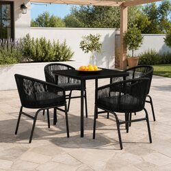 Practical 5 Piece Dining Set for Your Patio or Garden