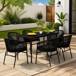 Practical 7 Piece Garden Dining Set for Your Patio
