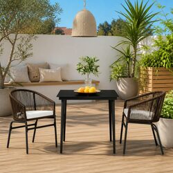 Practical 3 Piece Outdoor Dining Set with Comfort and Style