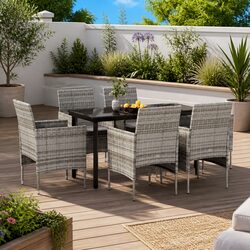Practical 7 Piece Outdoor Dining Set for Your Home