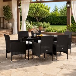 Practical 7 Piece Outdoor Dining Set for Your Patio
