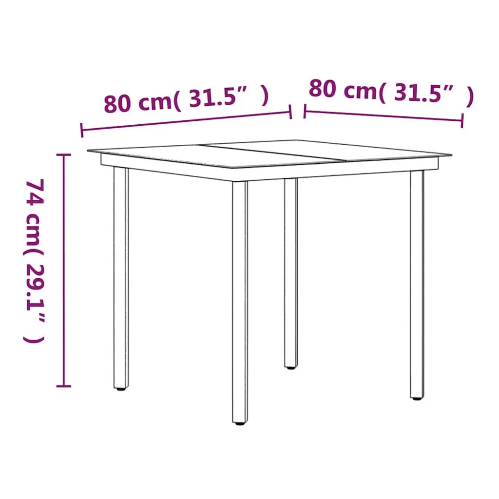 Outdoor Dining Set Rattan Chairs Cushions Glass Table 5 Piece Grey Black