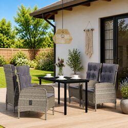 Ideal Grey Rattan Dining Set for Your Outdoor Gatherings