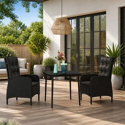 Versatile 3-Piece Garden Dining Set for Outdoor Use
