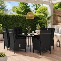 Practical 7 Piece Garden Dining Set for All Occasions