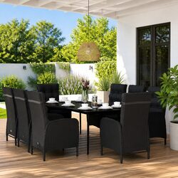 Versatile 9-Piece Garden Dining Set for Outdoor Use