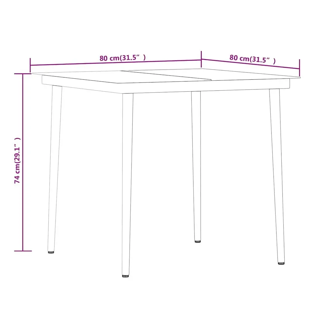 3 Piece Garden Dining Set for Outdoor Living