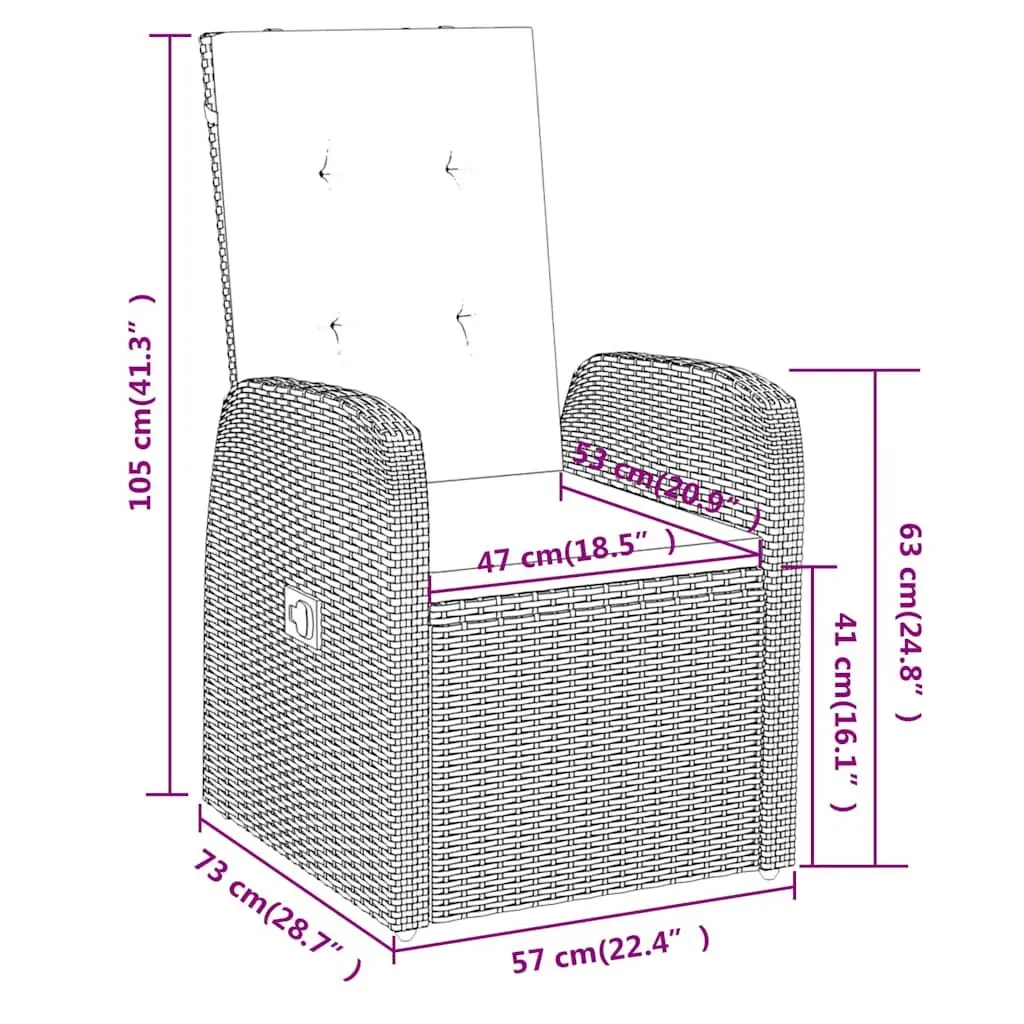 Grey 3 Piece Garden Dining Set for Outdoor Use