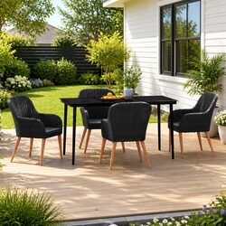 Practical 5 Piece Outdoor Dining Set for Various Spaces