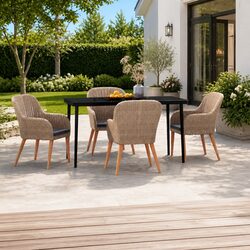 Practical 5 Piece Garden Dining Set for Everyday Use