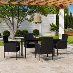 Practical 5 Piece Garden Dining Set for Outdoor Use