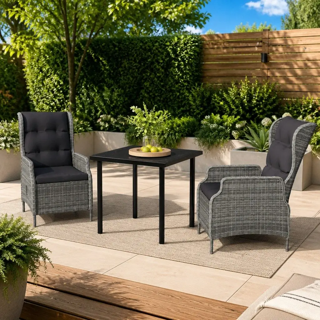 3 Piece Outdoor Dining Set for Relaxed Meals