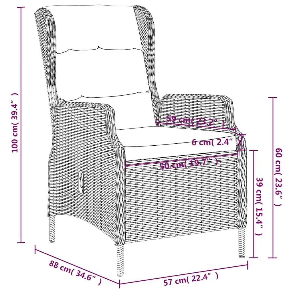 3 Piece Outdoor Dining Set for Relaxed Meals