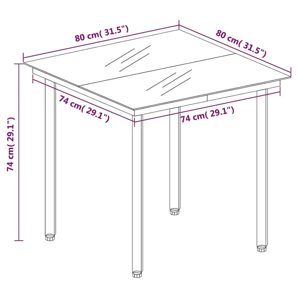 3 Piece Outdoor Dining Set for Relaxed Meals