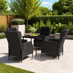 Versatile 5-Piece Dining Set for Patio and Garden Use