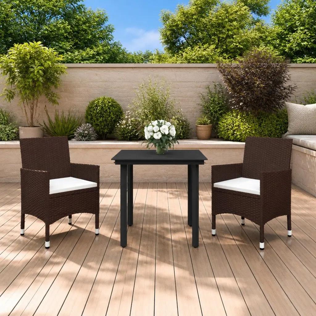 3 Piece Dining Set for Outdoor Use