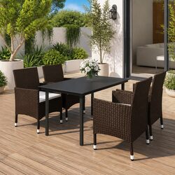 Versatile 5-Piece Dining Set for Your Outdoor Gatherings