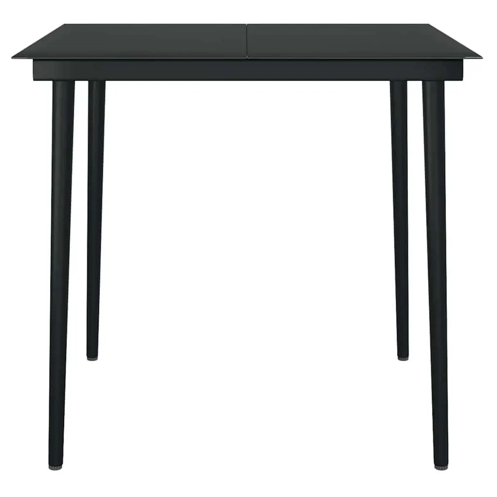 Garden Dining Set 5 Piece Outdoor Furniture PE Rattan Chairs Glass Table Beige