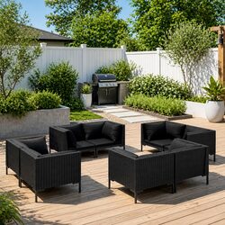 Versatile 8-Piece Lounge Set for Your Garden