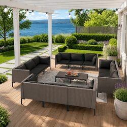 13-Piece Outdoor Lounge Set for Comfortable Gatherings