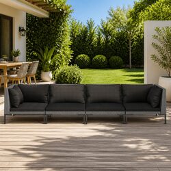 4 Piece Garden Lounge Set for Cozy Outdoor Gatherings