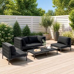 Functional 5-Piece Outdoor Lounge Set for Relaxation