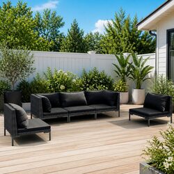 Versatile 5-Piece Garden Lounge Set for Any Outdoor Area